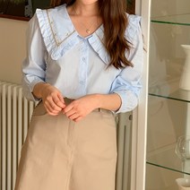 플래쉬 빅 카라 자수 스페셜 블라우스 cpbl4942k31