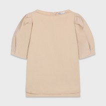 미쏘 화섬 보트넥 풀오버 블라우스