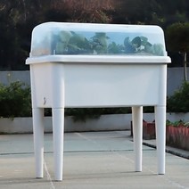 모리앤 스탠딩 저면관수 텃밭화분 7665, 화이트