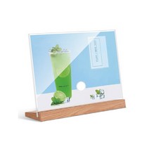 헤이러쉬 아크릴 메뉴판꽂이 가로 3, 1개