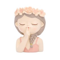 로새 화관 쓴 소녀 미니 화분, 쉿소녀