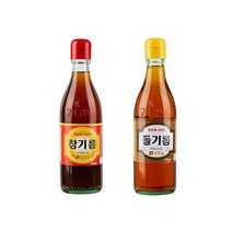 진솔촌 전통 압착 방식 통참깨 참기름 350ml + 통들깨 들기름 350ml 세트, 1세트