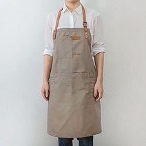 베이킹 도자기 꽃꽂이 고급 앞치마 A, 베이지, 1개