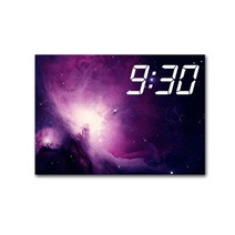 LED 시계 캔버스 프린팅 액자 시리즈 밤하늘 앤 우주 36종, 소나무  06