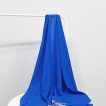 나비손길 두툼한 컬러 쉬폰 원단, 89트루블루