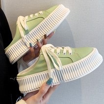 홀리버니 뮬 볼드솔 컬러 통굽 스니커즈 + 추가끈 HLBN32183