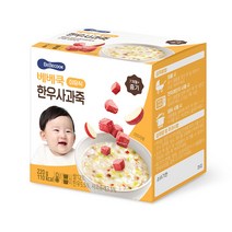 베베쿡 중기 한우사과죽 실온이유식 2p, 1개, 혼합맛(한우/사과)