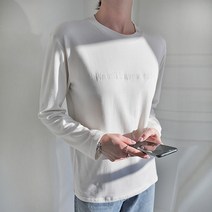 빼빼 여성용 라운드넥 레터링자수 스판모달 티셔츠