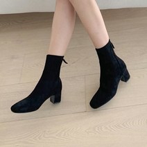 코나블루 여성용 스웨이드 앵클 부츠 5cm DT3053