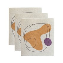 땡스갤러리 북유럽 셀룰로스 행주 A TE0183, 3개