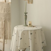 앤코튼 라벤더자수 테이블보, 원컬러, 직6(130 x 210 cm)
