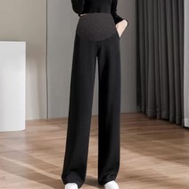 겟잇블루 여성용 와이드 하이웨이스트 캐주얼 임부용 팬츠