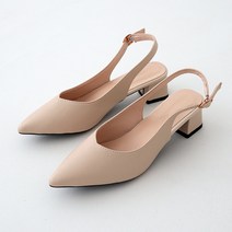 제이랑 여성용 스틸레토 통굽 슬링백 힐