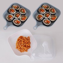 클래스 쁘띠끄 사각 앞접시 2종 + 뚜껑 세트, 1세트, 앞접시 그레이 2p + 화이트 + 뚜껑 랜덤발송