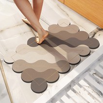 위더홈 커피 컬러 콜라주 매트 라운드, 혼합색상