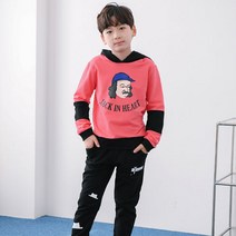 잭키드 남아용 잭맨 후드 찰리 상하 세트