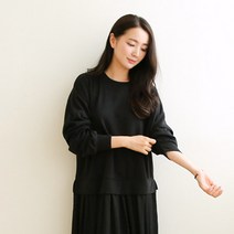 비나인 첸 맨투맨 쉬폰 원피스
