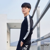 벤디스 남성용 래쉬가드세트 서퍼다크 Z015, 블랙