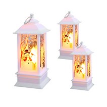 파티해 LED 크리스마스 사각랜턴 3p, 눈사람