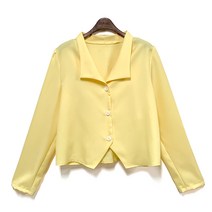 앵클 카라 블라우스