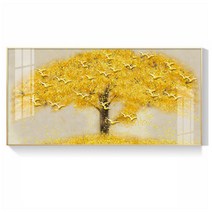 대형 황금 돈나무 액자 E096 A형, 골드