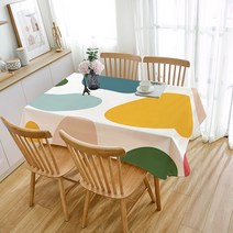 페어링 북유럽풍 모란디컬러 린넨 식탁보, ZB306, 6인용(140 x 230 cm)