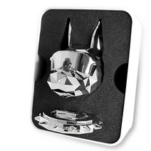 에어디 도베르만 디자인 차량용 방향제 본체 + 석고캡슐 2p 세트 다크실버 C.NO.5향, 1세트