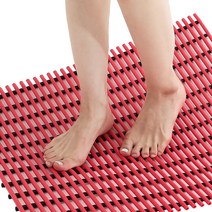 컴포리빙 욕실 욕조 현관 미끄럼방지매트 일반 90 x 150cm, 빨강