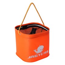JINGYU EVA 접이식 두레박, 오렌지