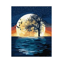 플레이어바웃 신비로운 달 DIY 명화 그리기 세트 40 x 50 cm, 혼합색상