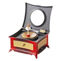 Dr리빙스토어 춤추는 발레리나 보석상자 오르골 클래식레드 16.8 x 9.9 x 14.2 cm, 1개