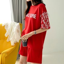 핑크시슬리 여성용 맥슈얼 5부 트레이닝 상하 세트