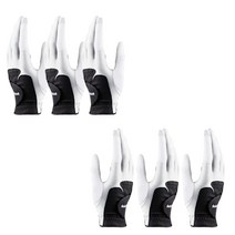 볼빅 여성용 VAIB 합피 컬러 골프장갑 양손착용 3세트, 화이트