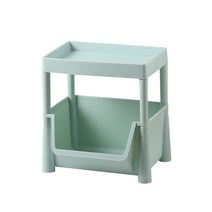 슬로 북유럽풍 정리선반 2단, 17 민트