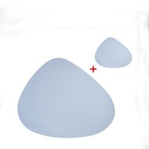 조약돌 테이블 매트 + 티코스터 세트, TYPE 09, 45 x 36.8 cm, 13cm