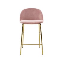 도리퍼니처 블라썸 골드 바텐 의자 2p, 핑크