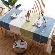 마켓감성 사계절 스토리 술 장식 식탁보, 타입 9, 4인(110 x 170 cm)