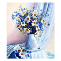 케이엠엘리 5D 원형 보석십자수 DIY 세트 20 x 30 cm, 푸른 민들레, 1세트