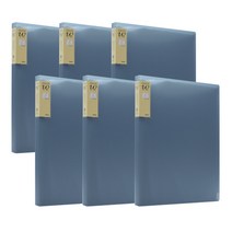 드림 W 클리어화일 20p, 파랑, 6개