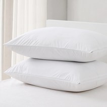 허니버블 마이크로 화이바 베개 솜포함 2p, 화이트