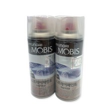 현대모비스 차량용 스프레이 페인트 2종, SS 슈퍼실버, 투명, 1세트