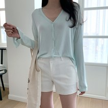 린다샵 여성용 헤디드 언발 가디건 CD1329K0C