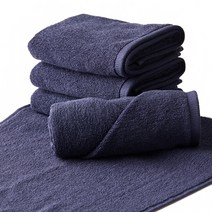 프롬코튼 세면타월 포멀 120g 30수 면사, 5개, 네이비