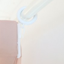 메종텍스타일 길이 조절되는 안전한 플라스틱 커튼핀 30p, 화이트, 1세트