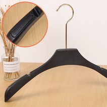 프랑온드 넓은 코트 양복 플라스틱 정장 옷걸이 9호, 블랙, 30개입