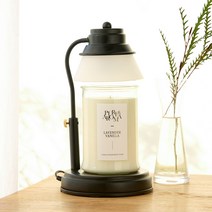 에인디 국내산 타이머 캔들워머 + 소이캔들 750g 세트, 블랙(캔들워머), 라벤더바닐라(소이캔들)
