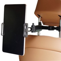 생활살림 차량 뒷자석 헤드레스트 스마트폰 태블릿 길이조절 거치대 고급형, 1개