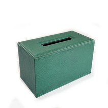 유피어 모던 가죽 티슈케이스, 그린