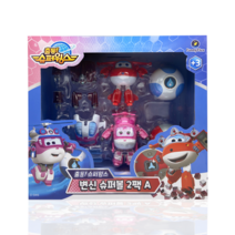 슈퍼윙스 출동 변신 슈퍼볼 2팩 A, 혼합색상