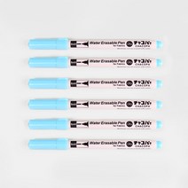 원단용 수성펜 대, 블루, 6개